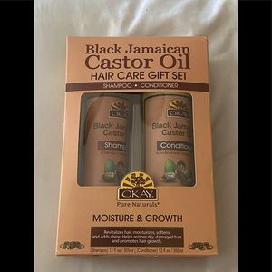 Okay Black Jamaican Castor Oil Hair Care Gift Set